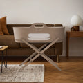 SnuzBaskit Mocha Moses Basket & Mocha Stand
