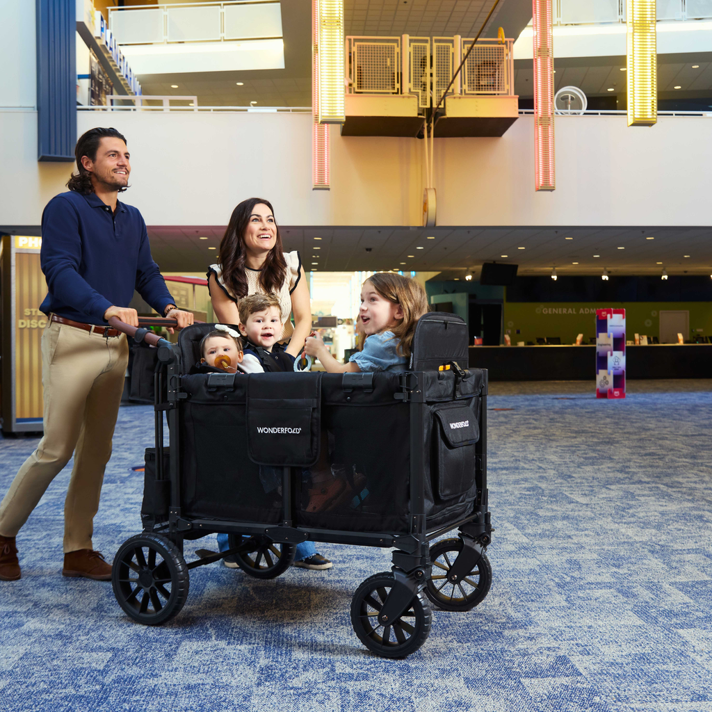 Wonderfold W4 Luxe Pro Quad Stroller Wagon