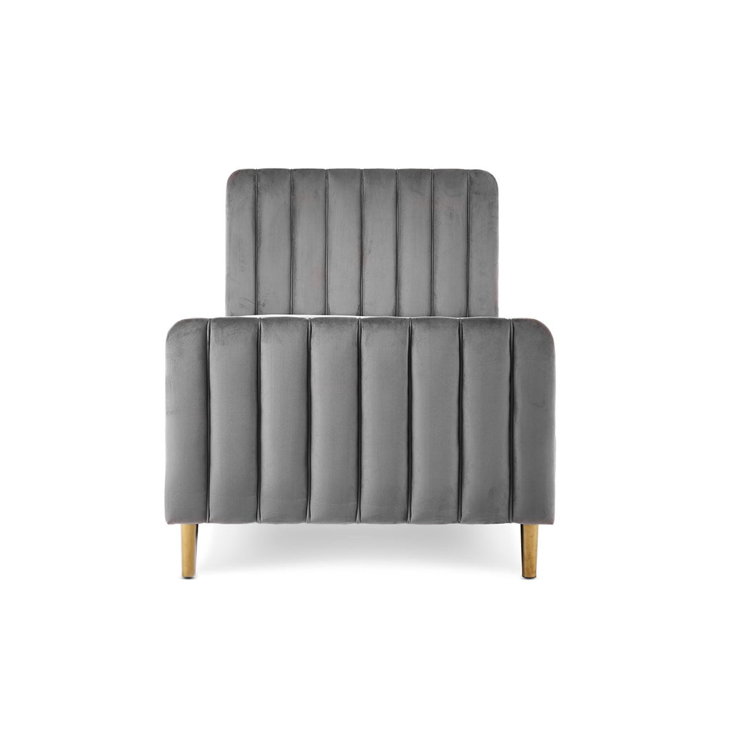 Obaby Gatsby Single Bed - Velvet Grey
