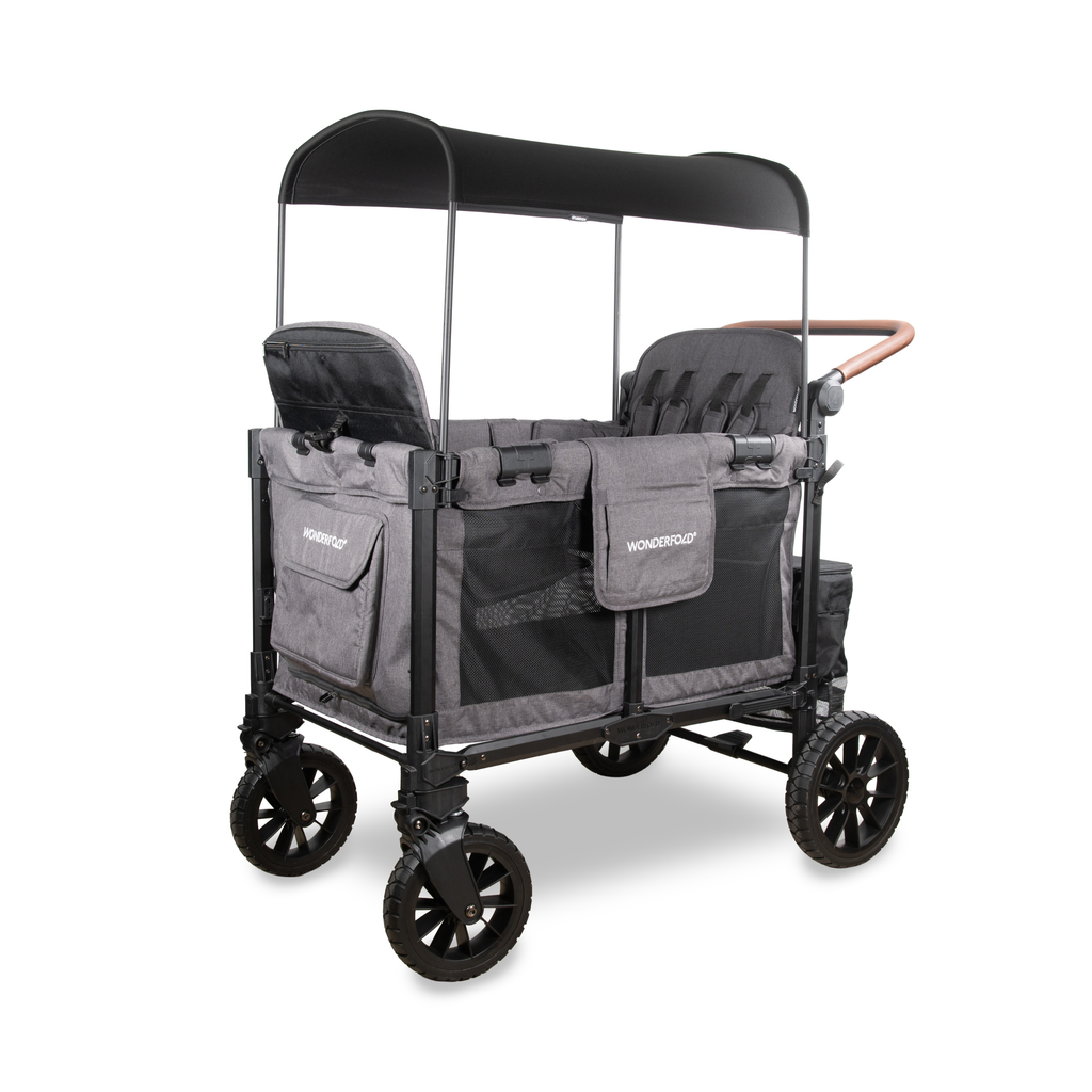 Wonderfold W4 Luxe Pro Quad Stroller Wagon
