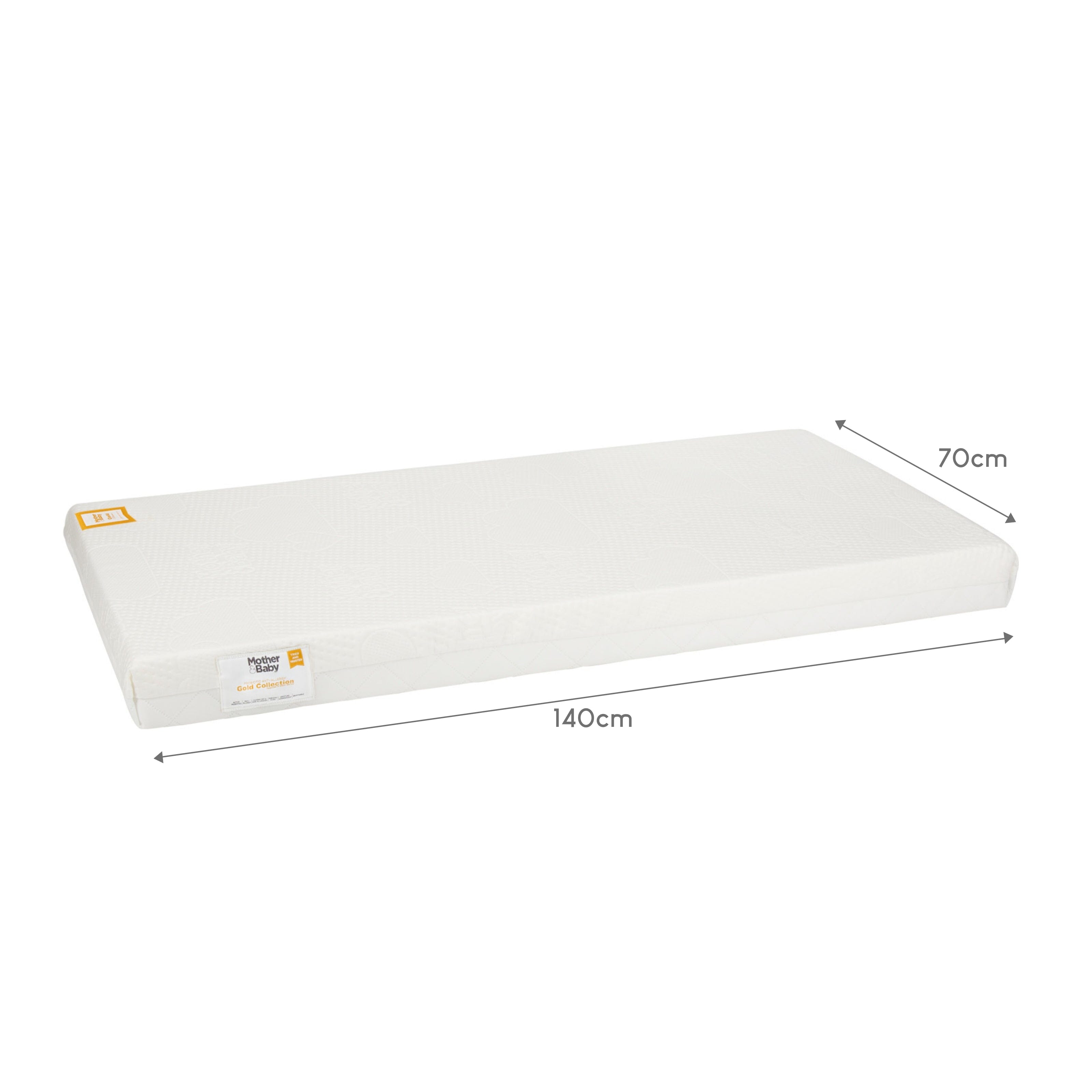 Mother&Baby First Gold Anti-Allergy Foam Cot Bed Mattress 140 x 70cm