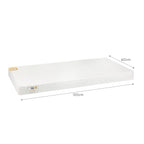 Mother&Baby White Gold Anti-Allergy Pocket Sprung Cot Mattress 120 x 60cm