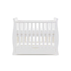 Obaby Stamford Space Saver Sleigh Cot & Cot Top Changer - White