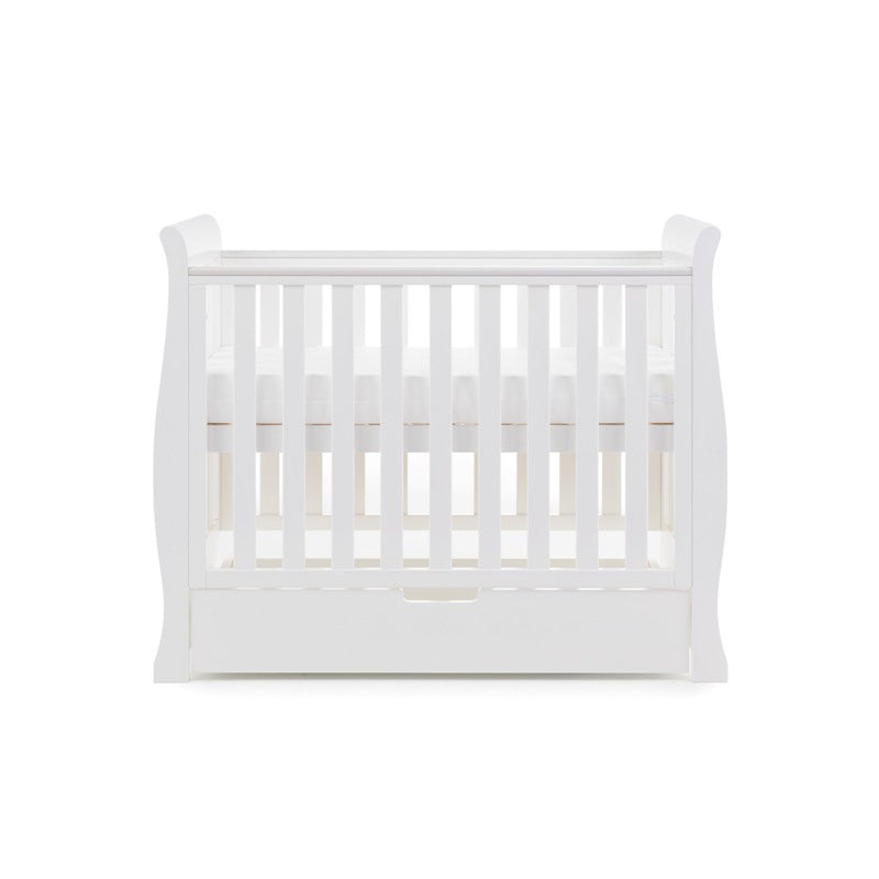 Obaby Stamford Space Saver Sleigh 2 Piece Room Set - White
