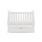 Obaby Stamford Space Saver Sleigh Cot - White