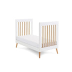Obaby Maya Mini Cot Bed - White With Natural