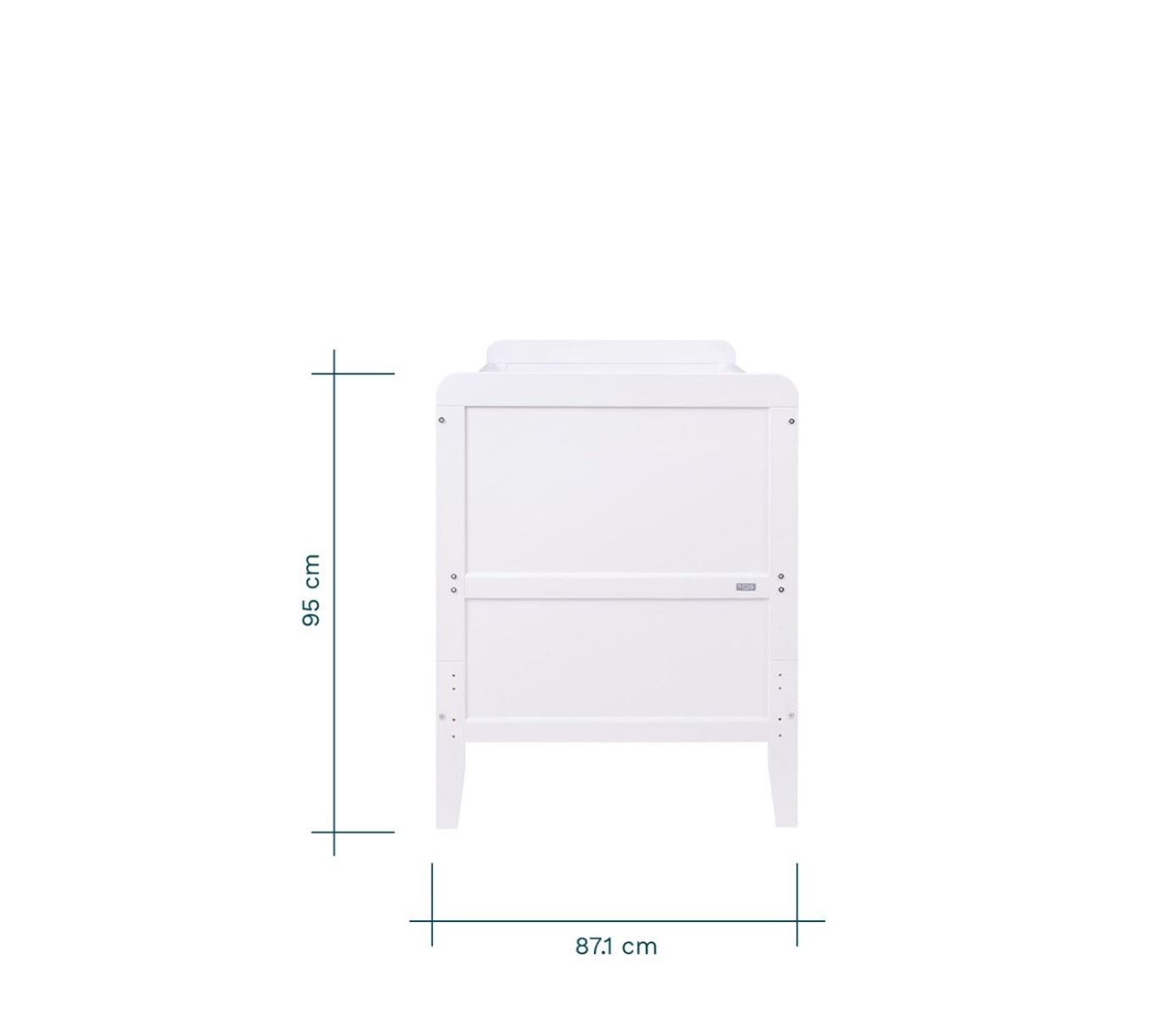 Tutti Bambini Rio Cot Bed with Cot Top Changer & Mattress - White 14