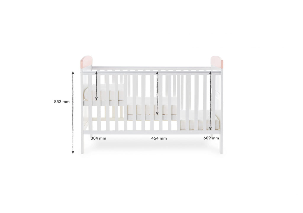 Obaby Grace Inspire Cot Bed - Guess How Much I Love You - I Can Hop