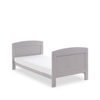 Obaby Grace Cot Bed, Cot Top Changer + Fibre Mattress - Warm Grey