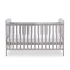 Obaby Grace Cot Bed, Cot Top Changer + Fibre Mattress - Warm Grey