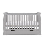 Obaby Stamford Classic Cot Bed + Cot Top Changer - Warm Grey