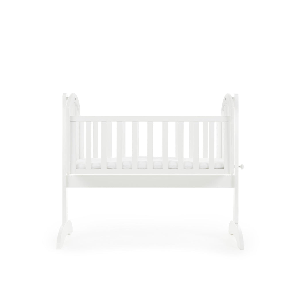 Obaby Sophie Swinging Crib + Foam Mattress - White