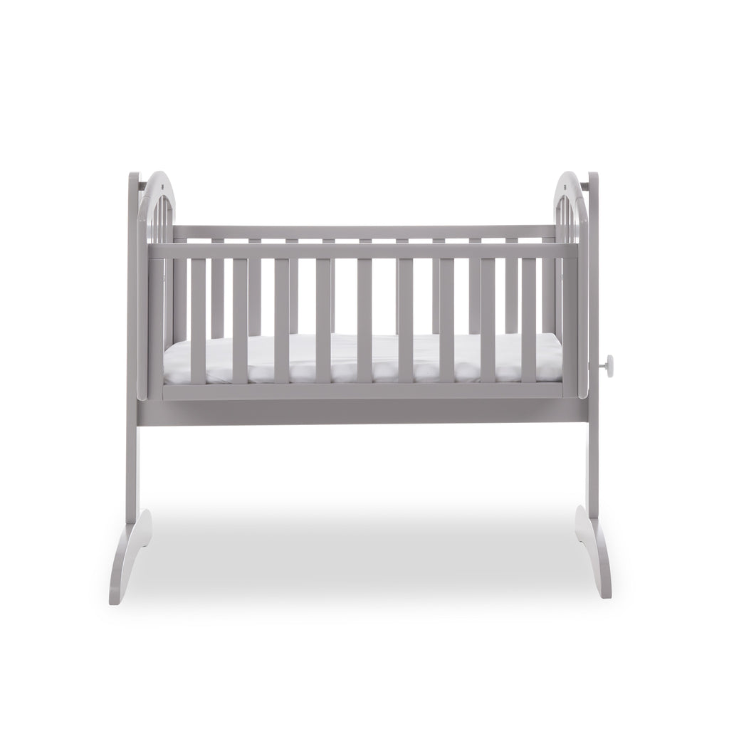 Obaby Sophie Swinging Crib + Foam Mattress - Warm Grey