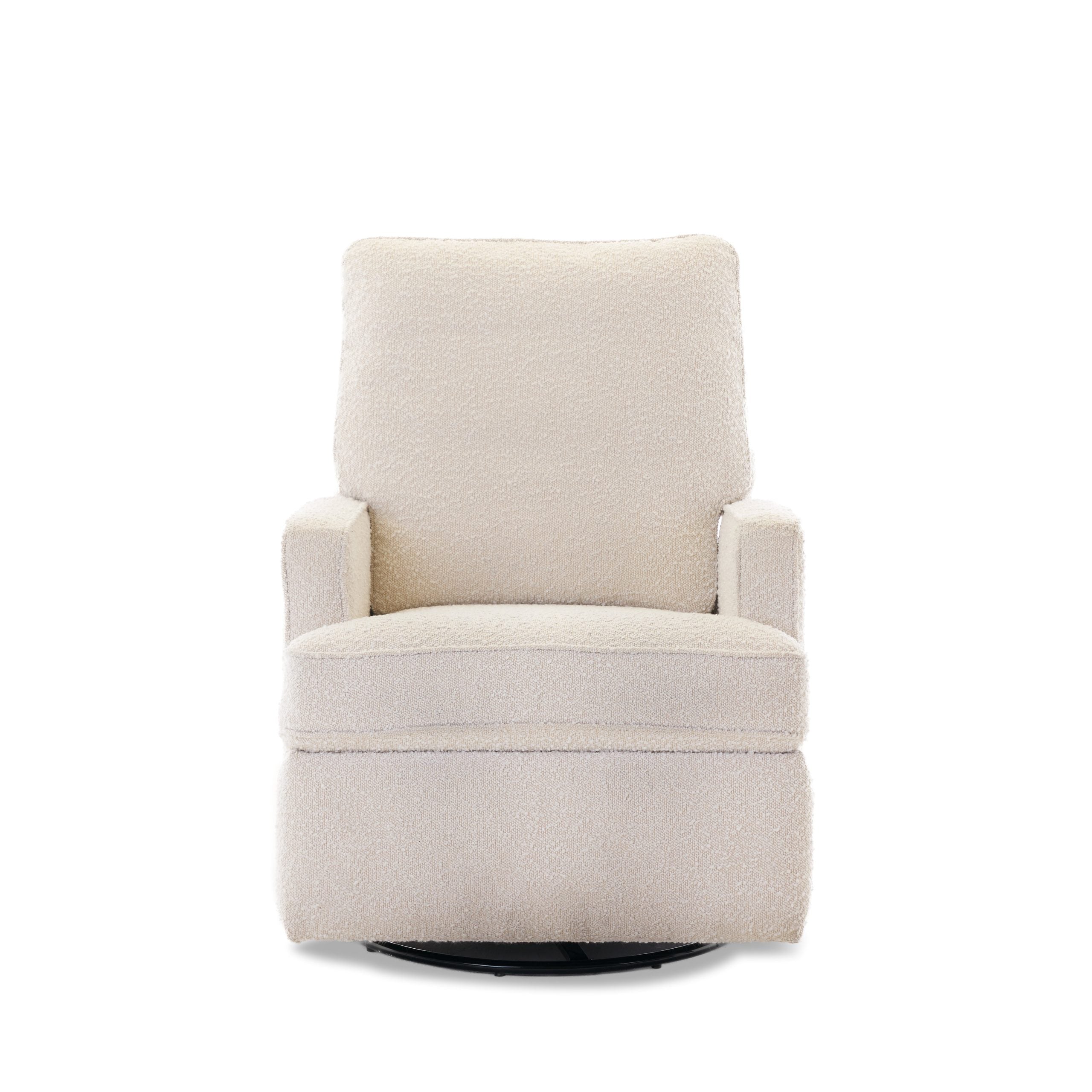 Obaby Madison Swivel Glider Recliner Chair - Bouclé Style