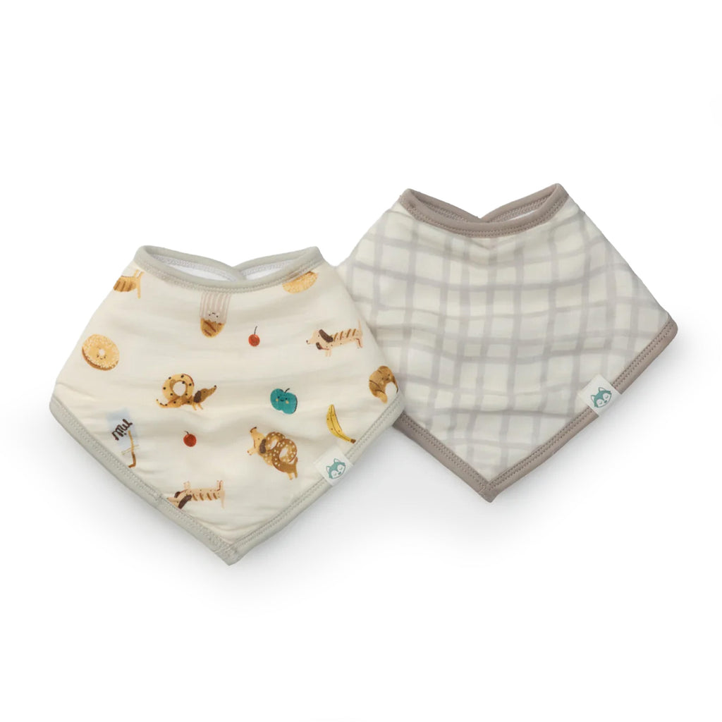 Bandana Bib Set - 2 Pack - French Breakfast
