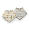 Bandana Bib Set - 2 Pack - French Breakfast