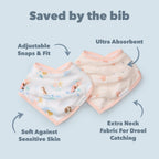 Bandana Bib Set - 2 Pack - Mermaids