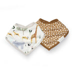 Bandana Bib Set - 2 Pack - Safari Jungle