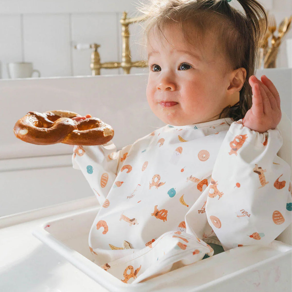 Long Sleeve Bib - French Breakfast