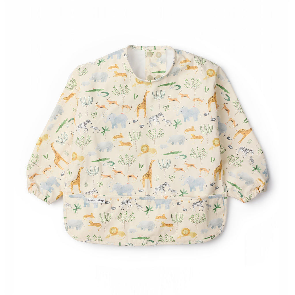 Long Sleeve Bib - Safari Jungle