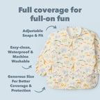Long Sleeve Bib - Safari Jungle