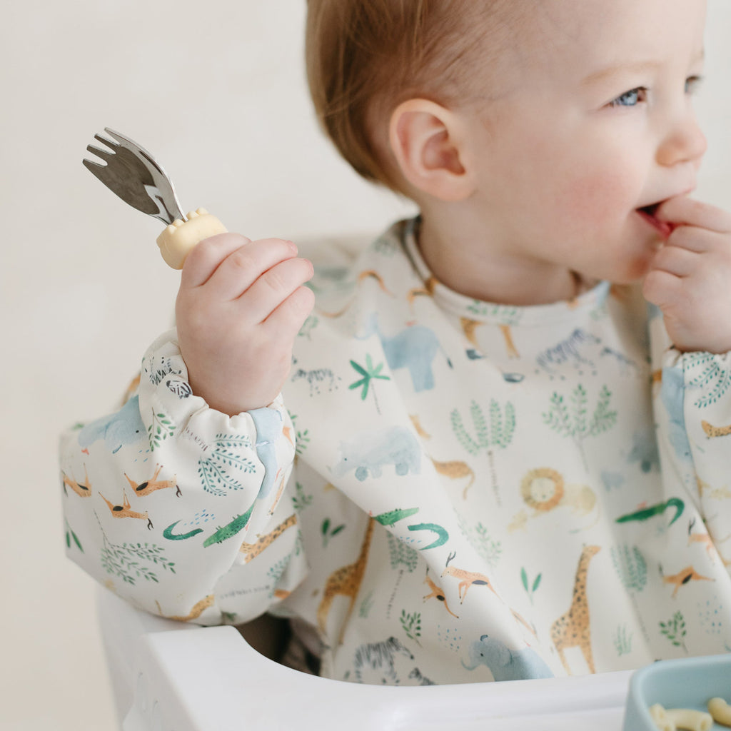 Long Sleeve Bib - Safari Jungle