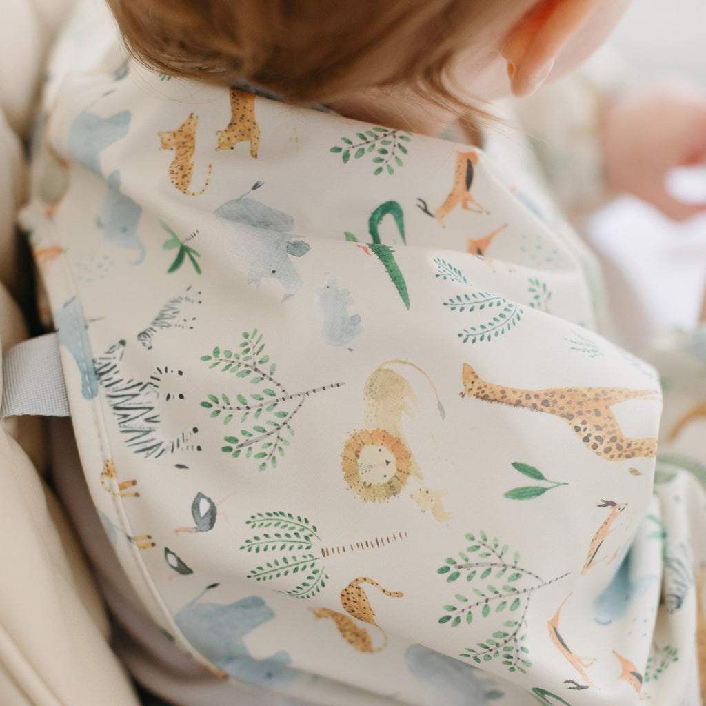 Long Sleeve Bib - Safari Jungle