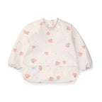 Long Sleeve Bib - Pink Seashells