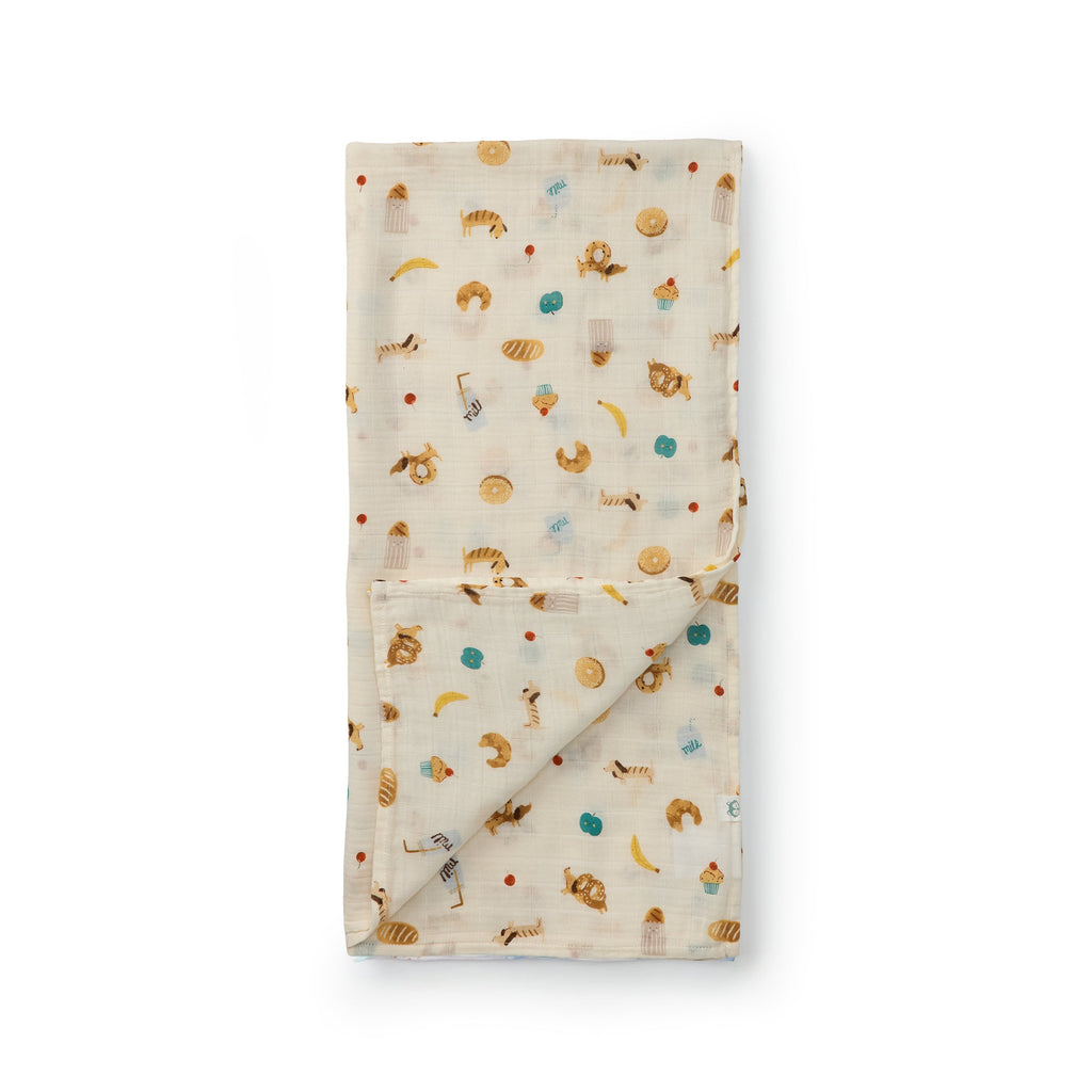 Muslin Swaddle - French Breakfast