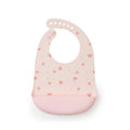 Silicone Bib Printed - Pink Seashells