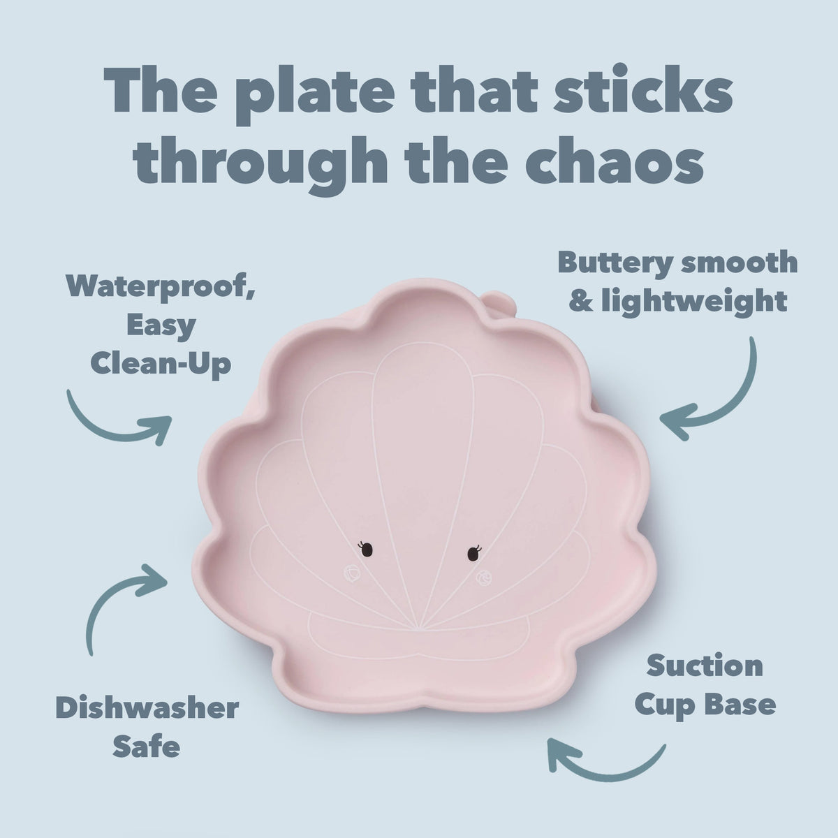 Snack Plate - Skylar Shell
