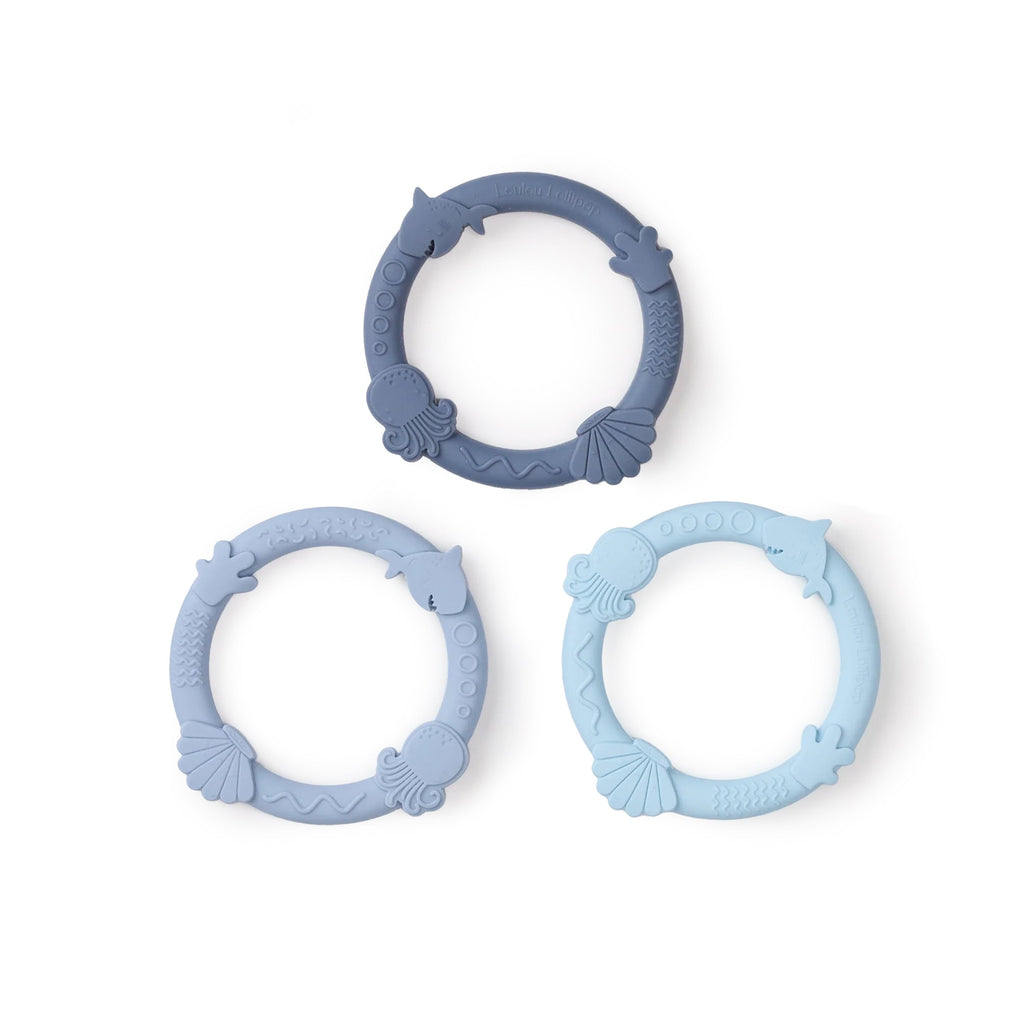 Wild Teether Ring Set - Blue Fog