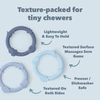 Wild Teether Ring Set - Blue Fog