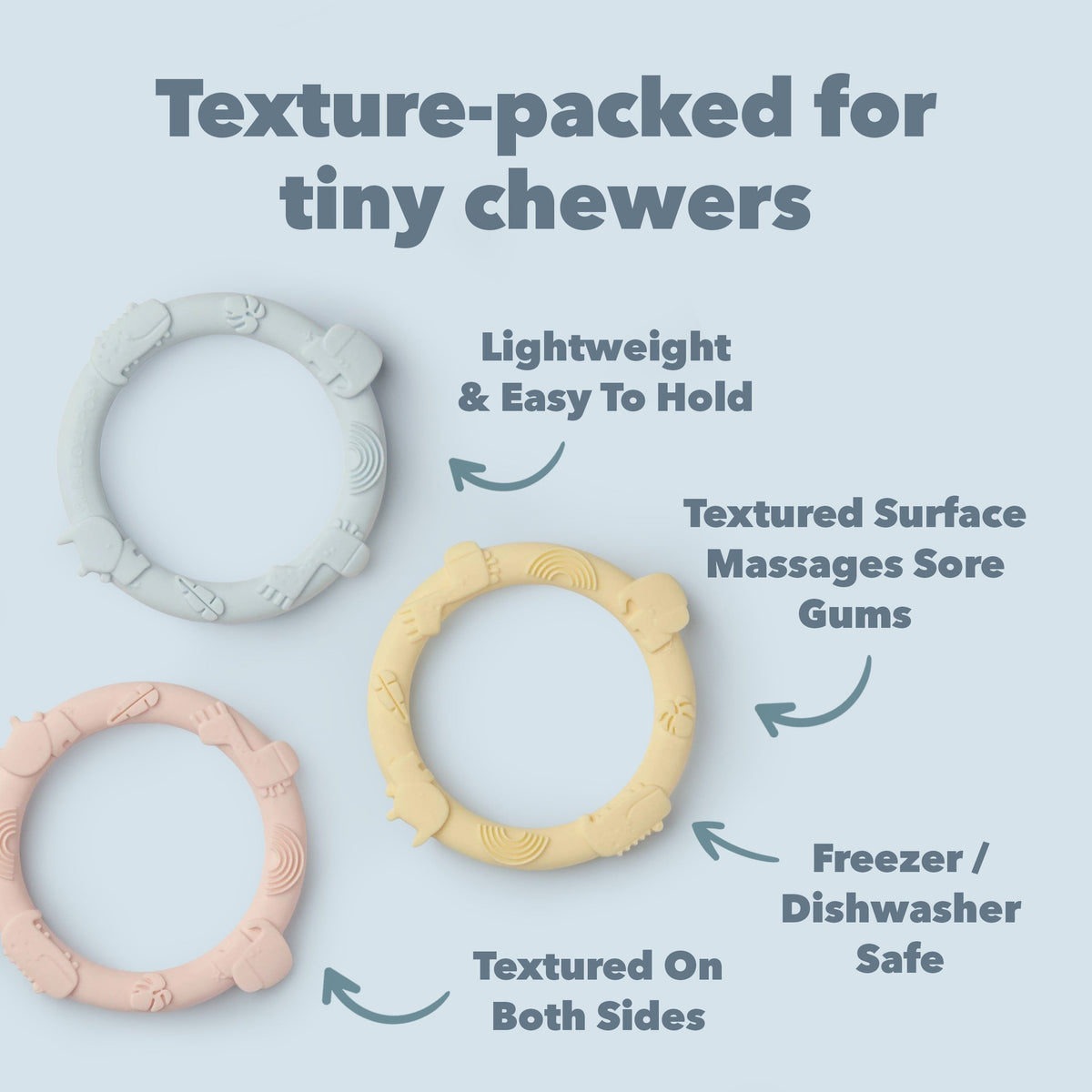 Wild Teether Ring Set - Pastel