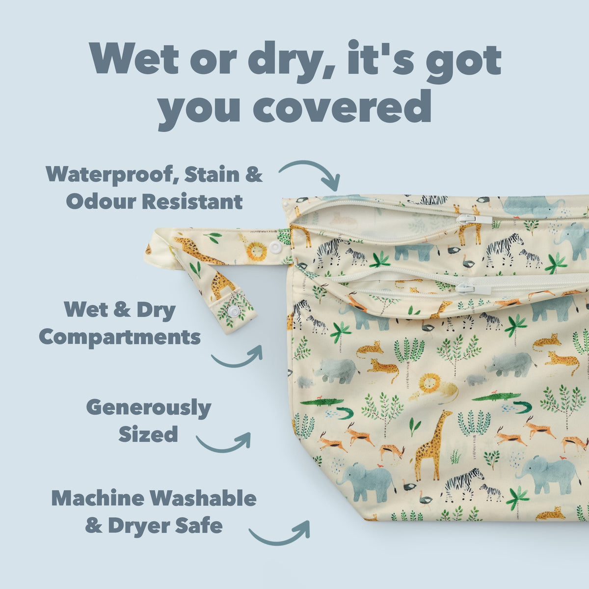 Wet Dry Bag - Safari Jungle