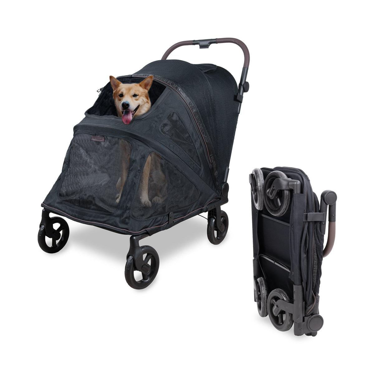 Wonderfold Hudson Pet Stroller - with FlatFold™ Technology