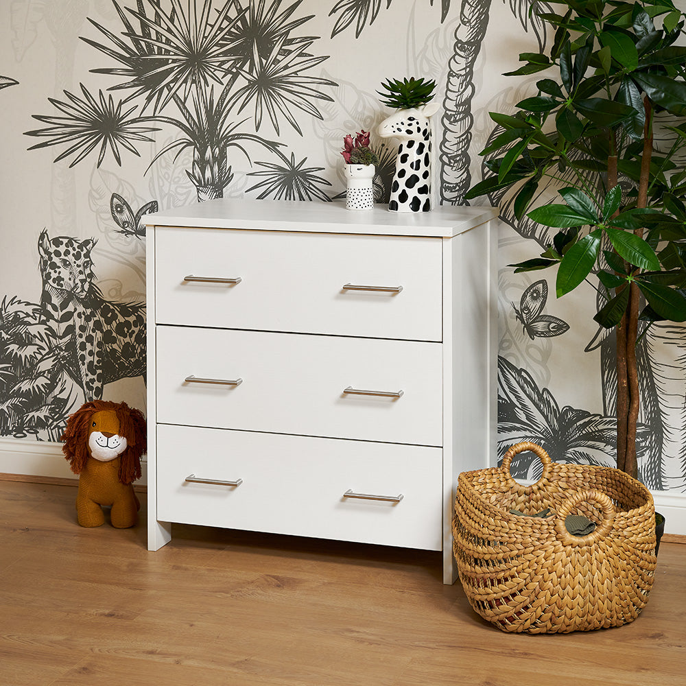 Obaby Nika Mini 3 Piece Room Set - White Wash