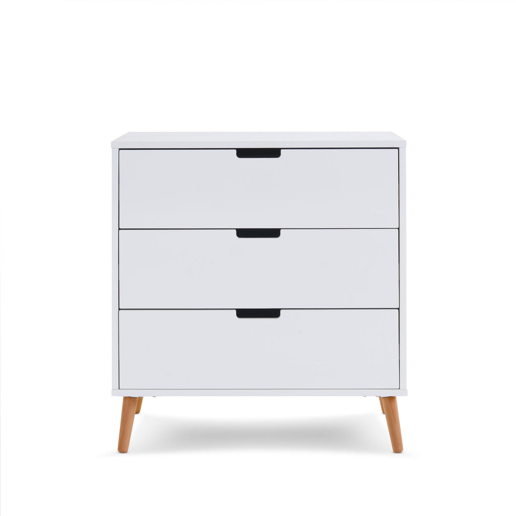 Obaby Maya 3 Piece Room Set - White With Natural