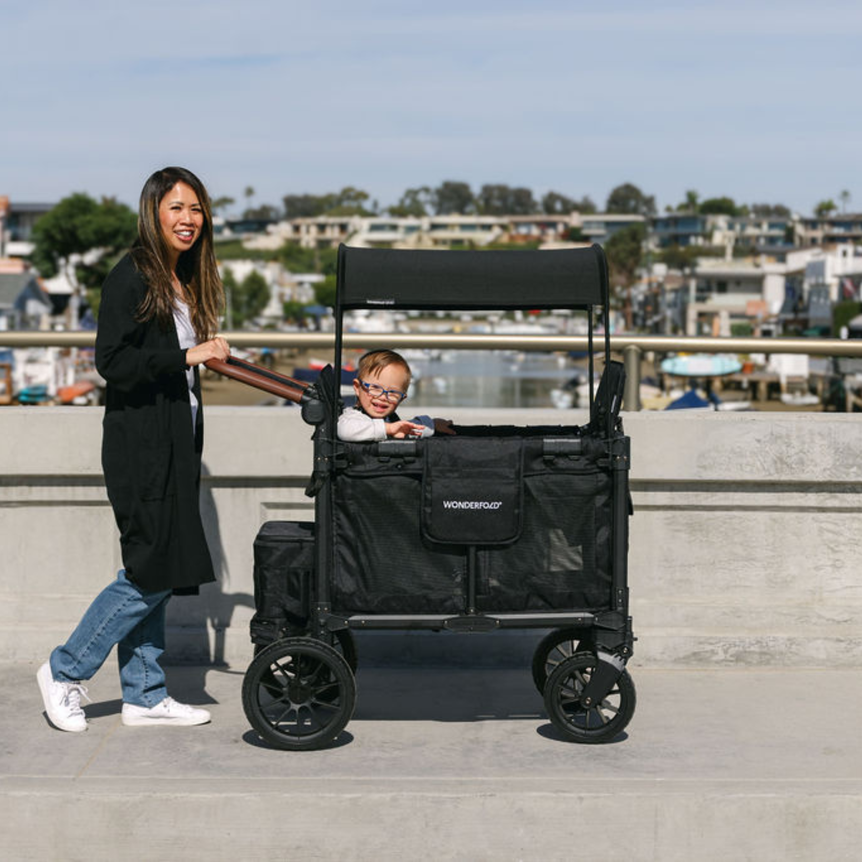 Wonderfold W2 Luxe Pro Double Stroller Wagon