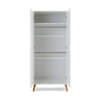 Obaby Maya Double Wardrobe - White With Natural