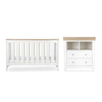 CuddleCo Burford 2 Piece Nursery Furniture Set - White & Oak
