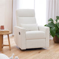 Tutti Bambini Paige Recliner Glider Nursery Chair - Vanilla Boucle