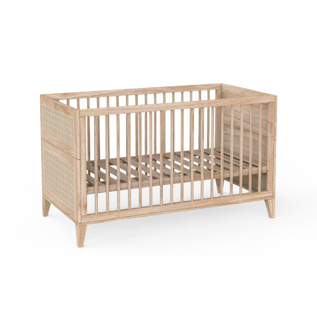 NAMI BOIS Evolutive Bed 70X140 - Natural / Rattan