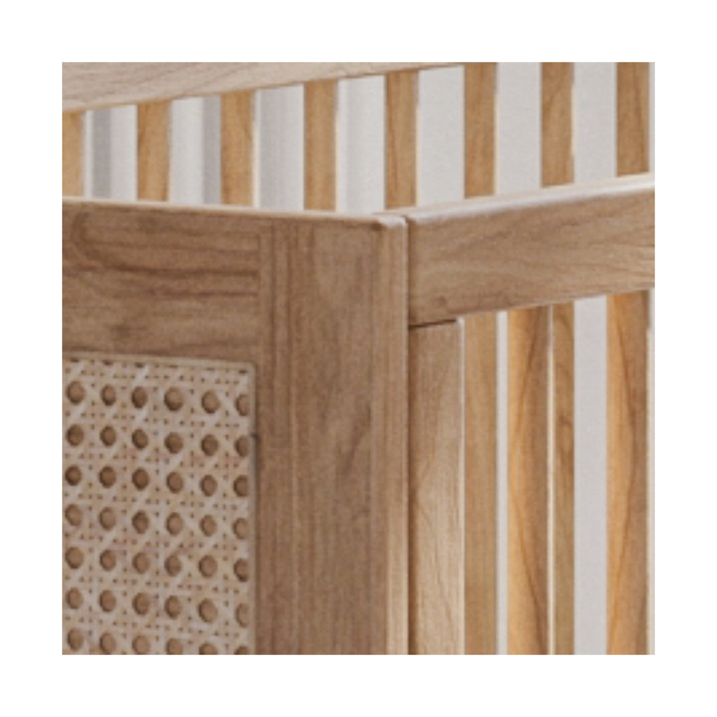 NAMI BOIS Evolutive Bed 70X140 - Natural / Rattan