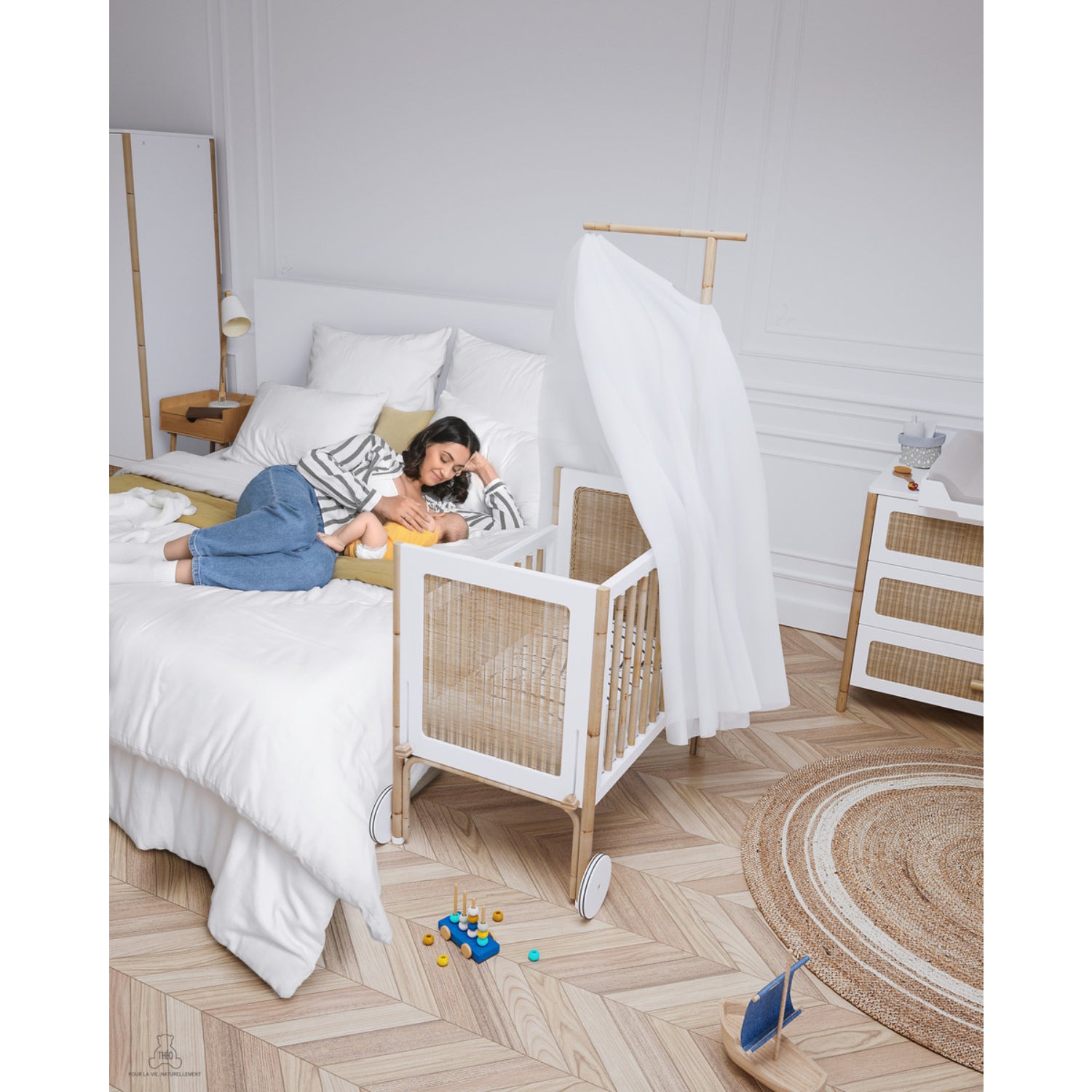 Oceania Rattan Cannes Chest of drawer - Neige