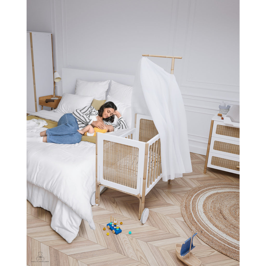 Oceania Co-Sleeping Cradle - Neige