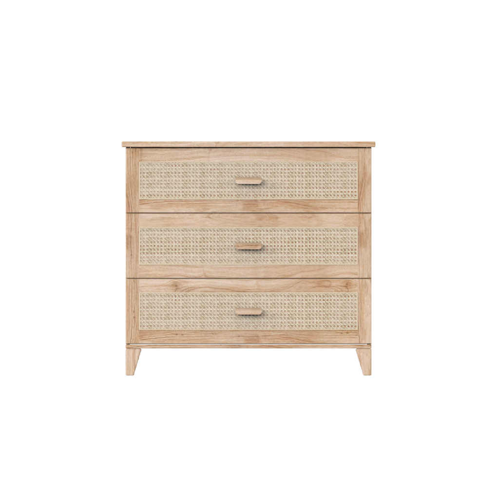 NAMI BOIS Commode / Big Chest of Drawers - Natural / Rattan