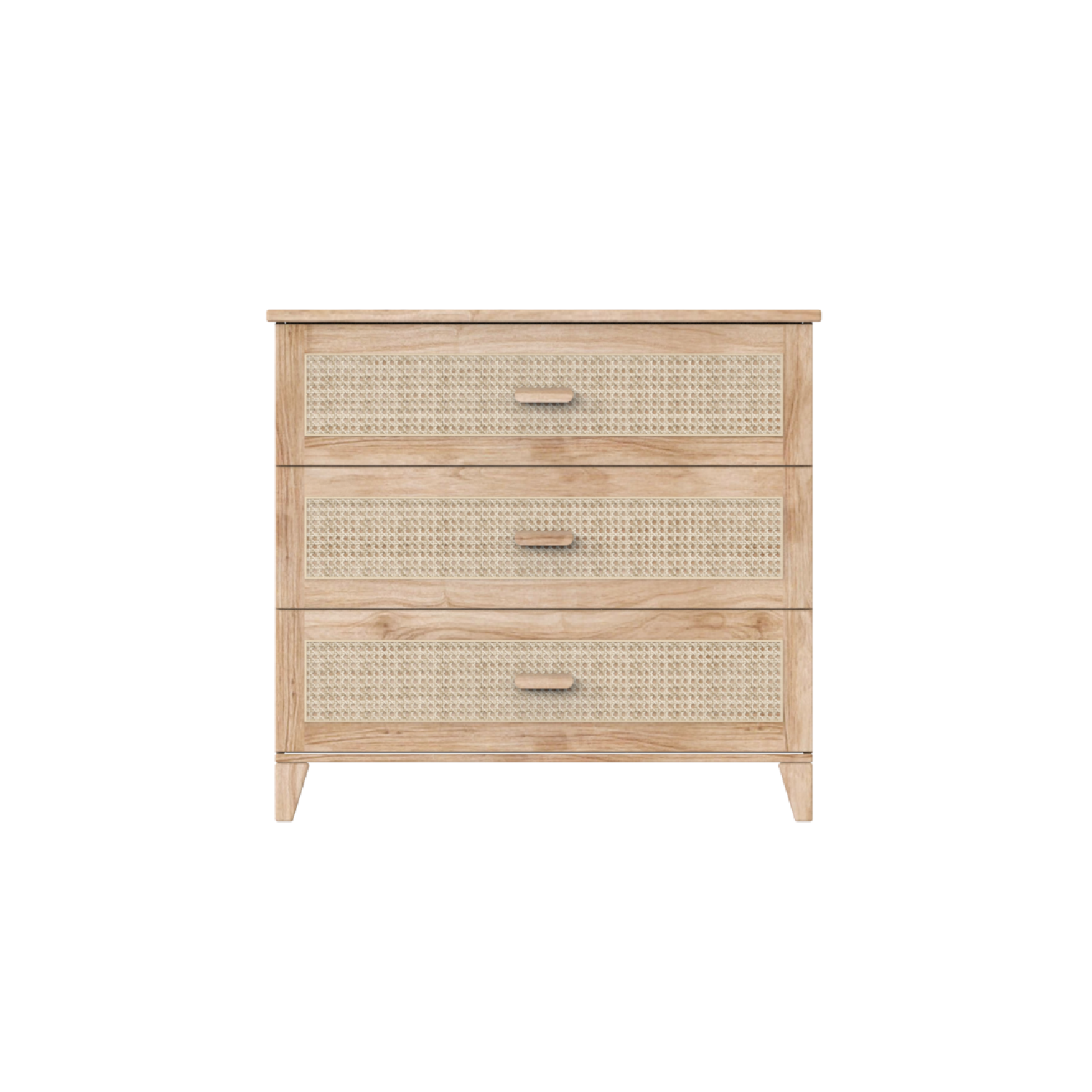 NAMI BOIS Commode / Big Chest of Drawers - Natural / Rattan