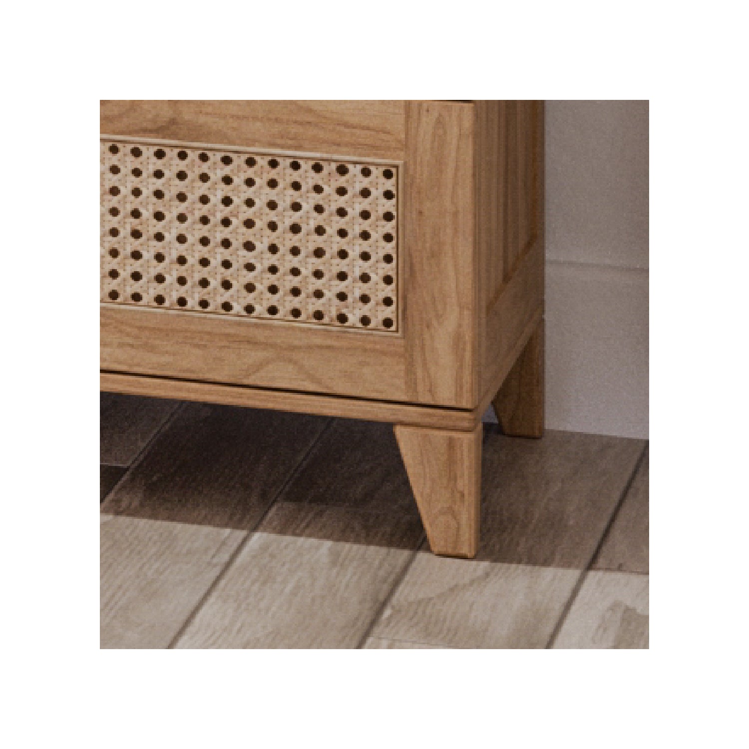 NAMI BOIS Armoire / Wardrobe - Natural / Rattan