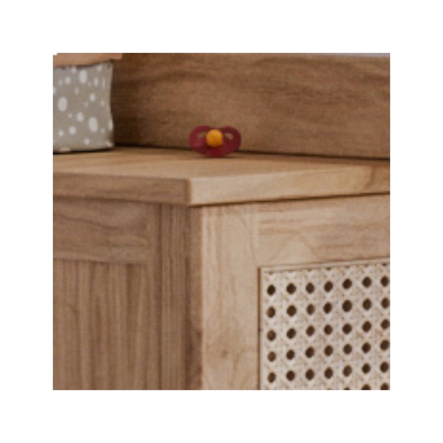 NAMI BOIS Commode / Big Chest of Drawers - Natural / Rattan